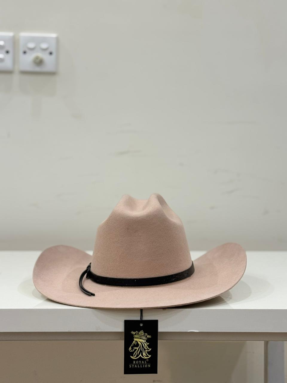 Royal Stallion Fashion Beige Wool Western Cowboy Hat