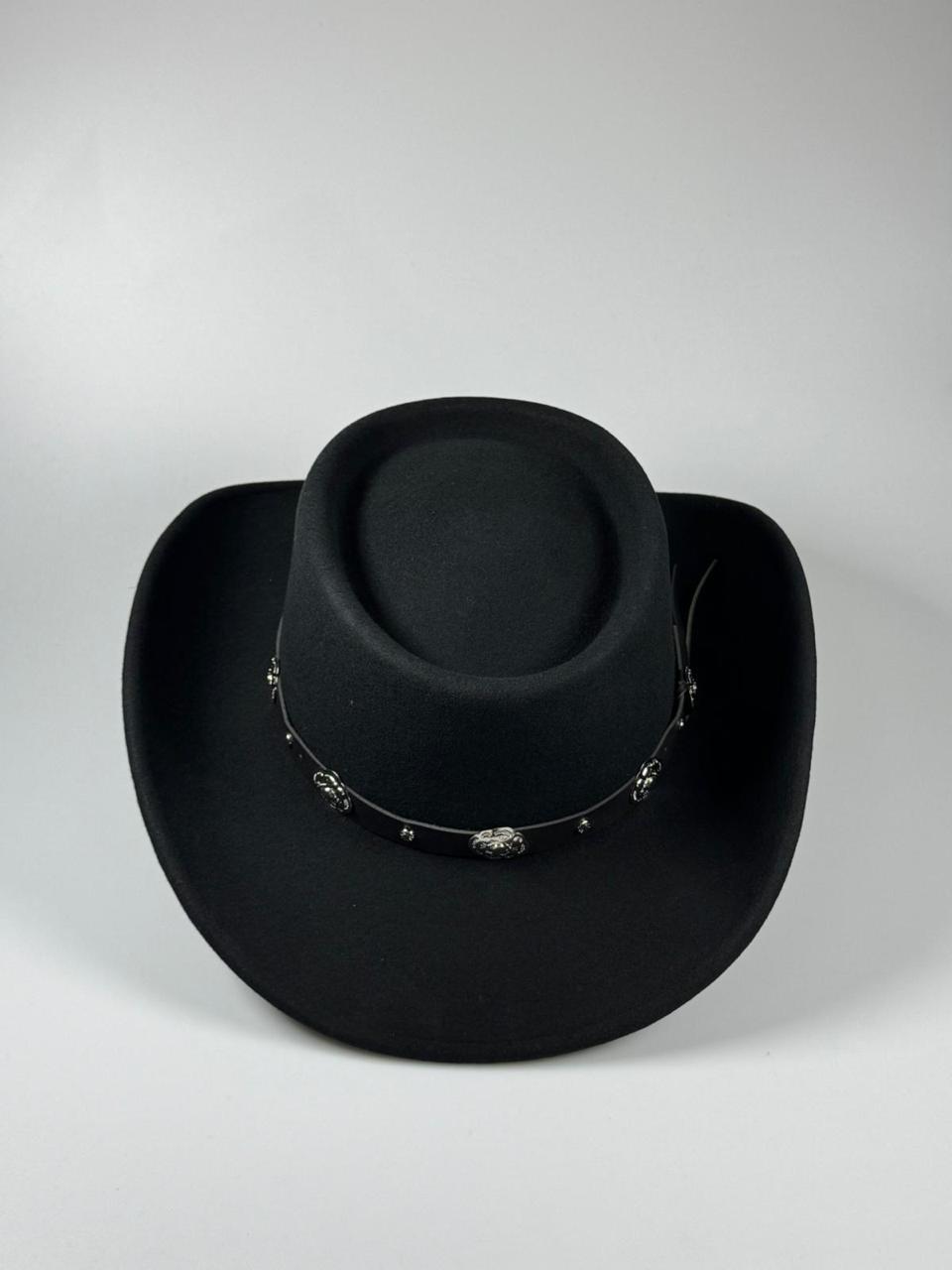 Royal Stallion Fashion Black Wool Western Cowboy Hat – Telescope Crown