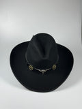 Royal Stallion Fashion Black Wool Western Cowboy Hat – Longhorn Edition