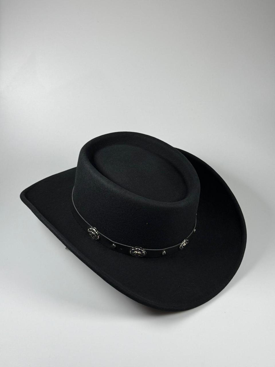 Royal Stallion Fashion Black Wool Western Cowboy Hat – Telescope Crown