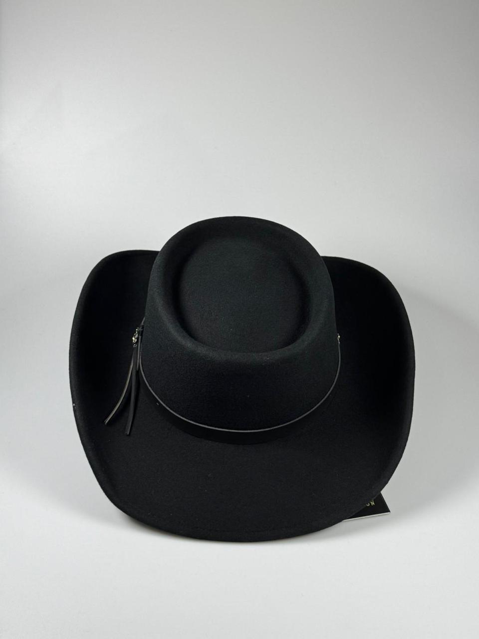 Royal Stallion Fashion Black Wool Western Cowboy Hat – Telescope Crown